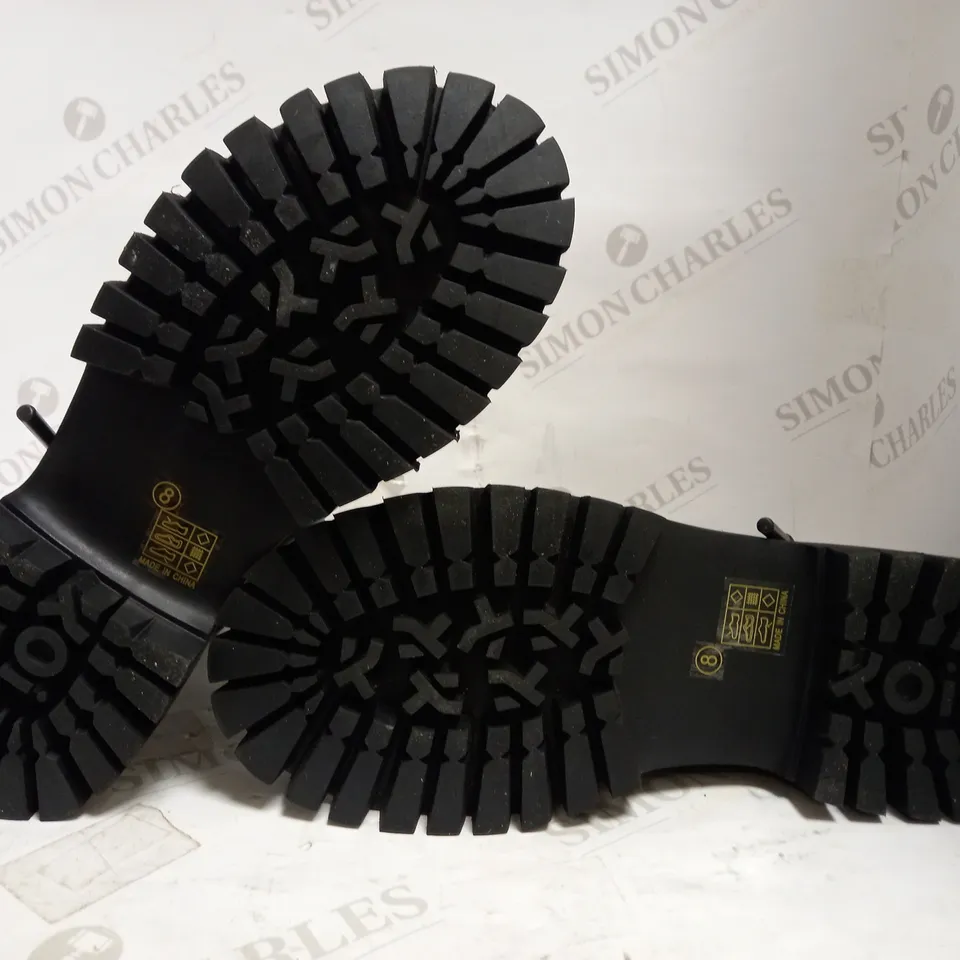 KOI VEGAN GRIM REAPER PLATFORM BOOTS UK SIZE 8
