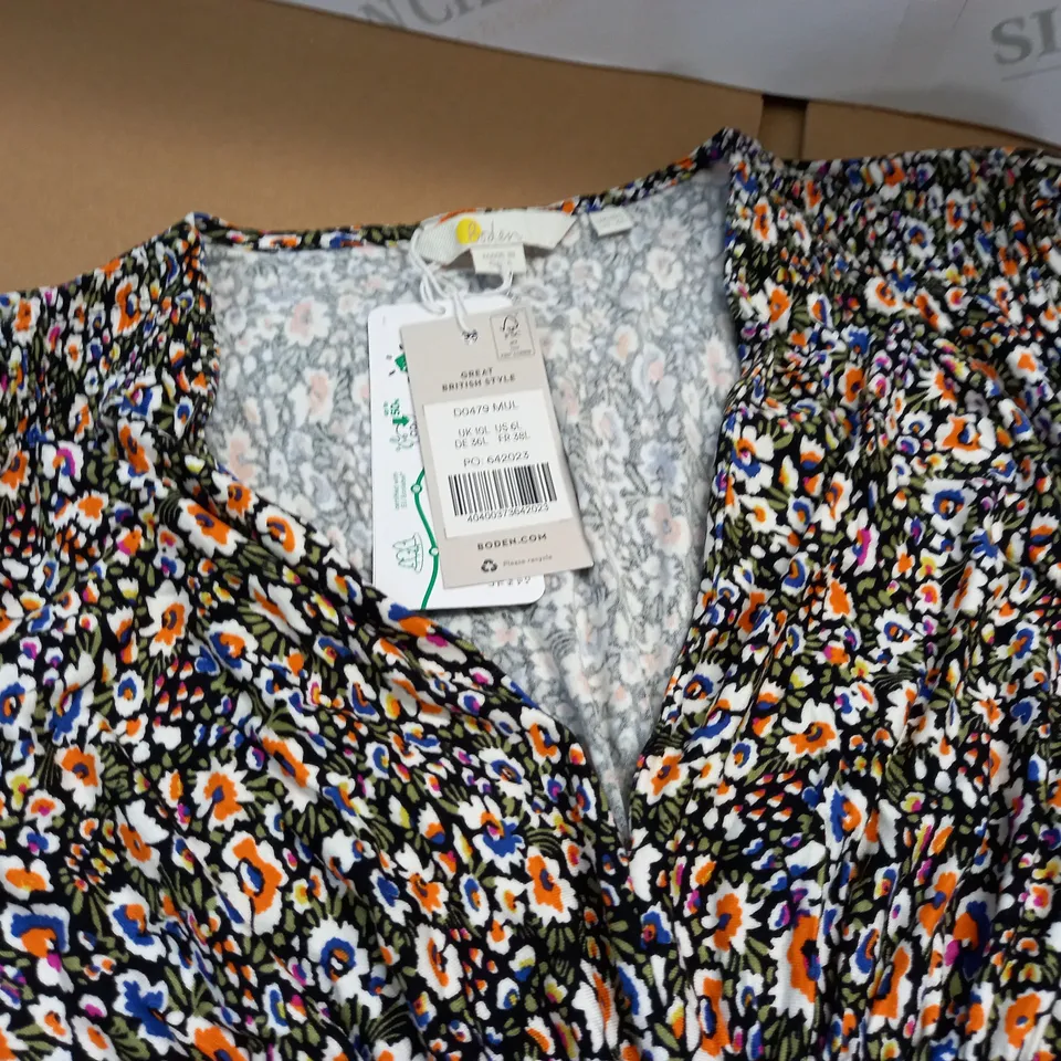 BODEN FLORAL DRESS - UK 10L