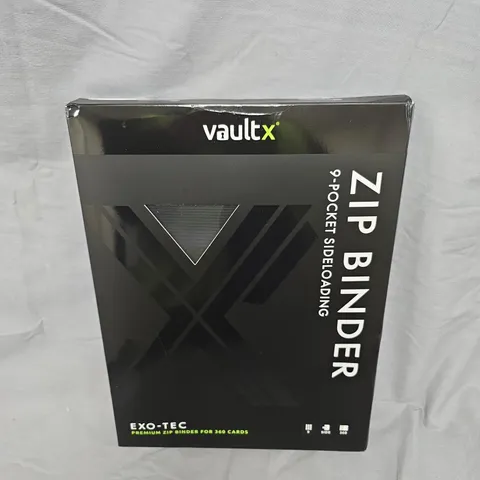 SEALED VAULTX EXO-TEC ZIP BINDER BOOK FOR 360 CARDS 