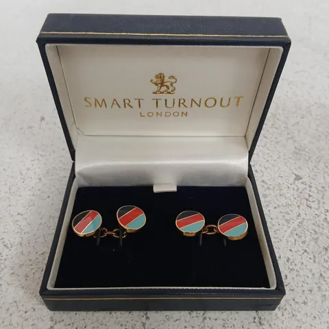 SMART TURNOUT LONDON CUFFLINKS IN PRESENTATION BOX