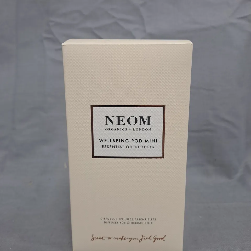 NEOM ORGANICS WELLBEING POD MINI ESSENTIAL OIL DIFFUSER – BOXED