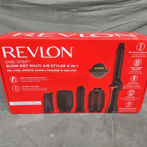 Revlon One-Step Blow-Dry Multi Hair Styler 5-in-1 – Red, Boxed