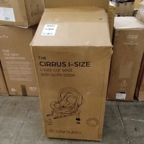 BOXED ICKLE BUBBA THE CIRRUS I-SIZE CAR SEAT WITH BASE 