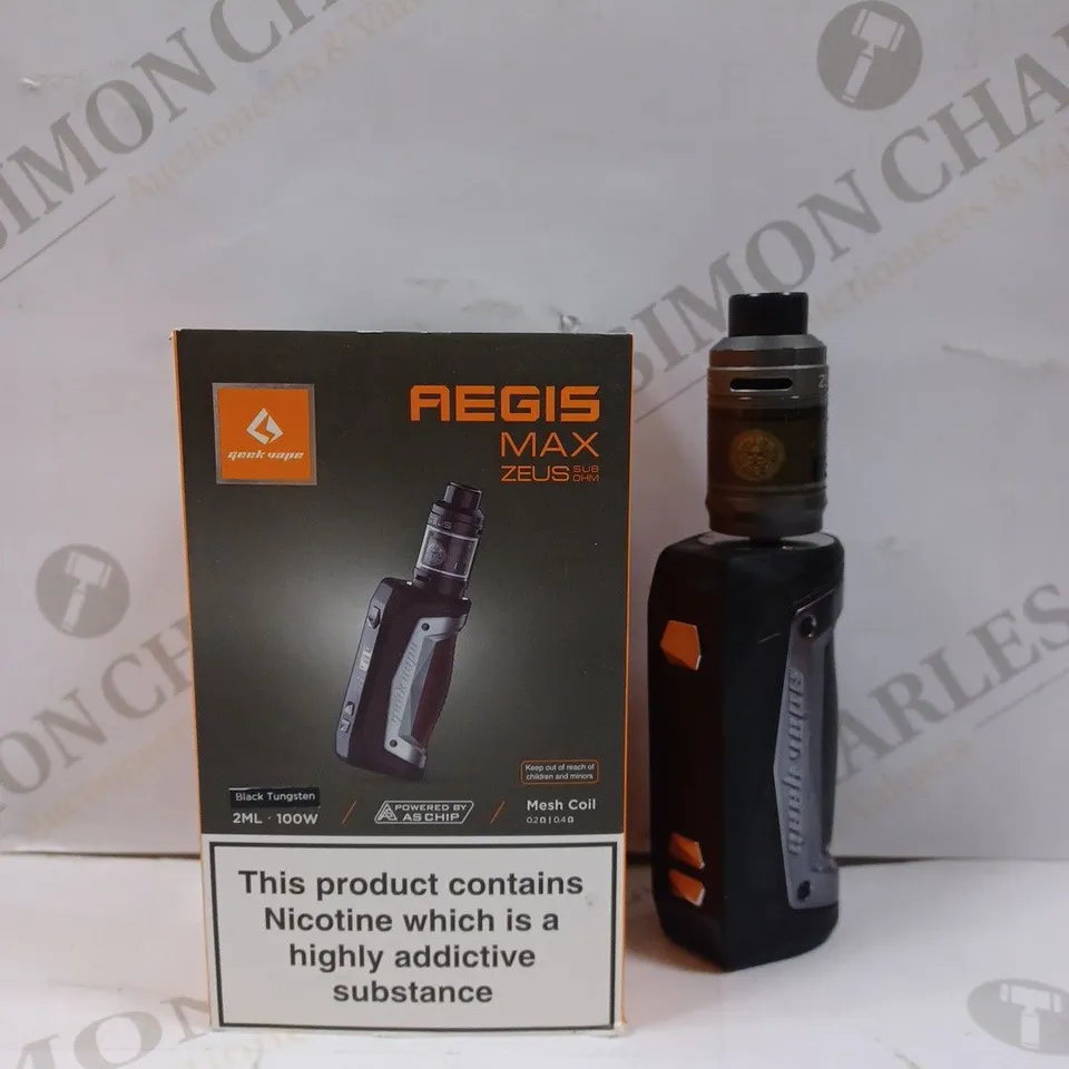 BOXED GEEKVAPE AEGIS MAX ZEUS KIT – BLACK TUNGSTEN