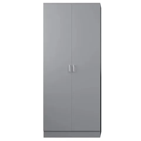 BOXED LIVYA 2 DOOR MANUFACTURED WOOD WARDROBE (2 BOXES)