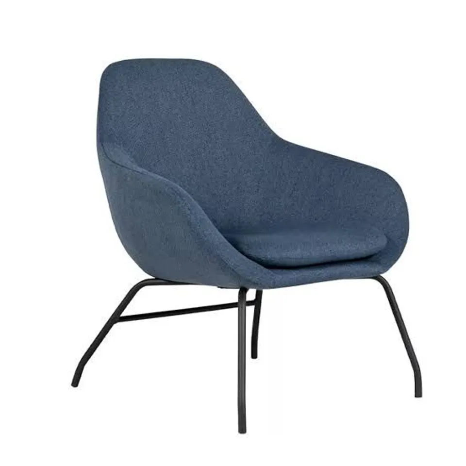 BOXED MICROFIBRE AVA CHAIR - NAVY BLUE