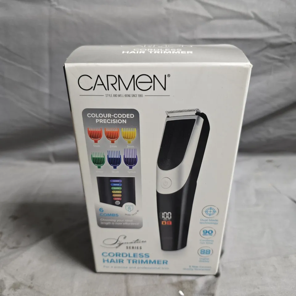 CARMEN SIGNATURE SERIES CORDLESS HAIR TRIMMER 
