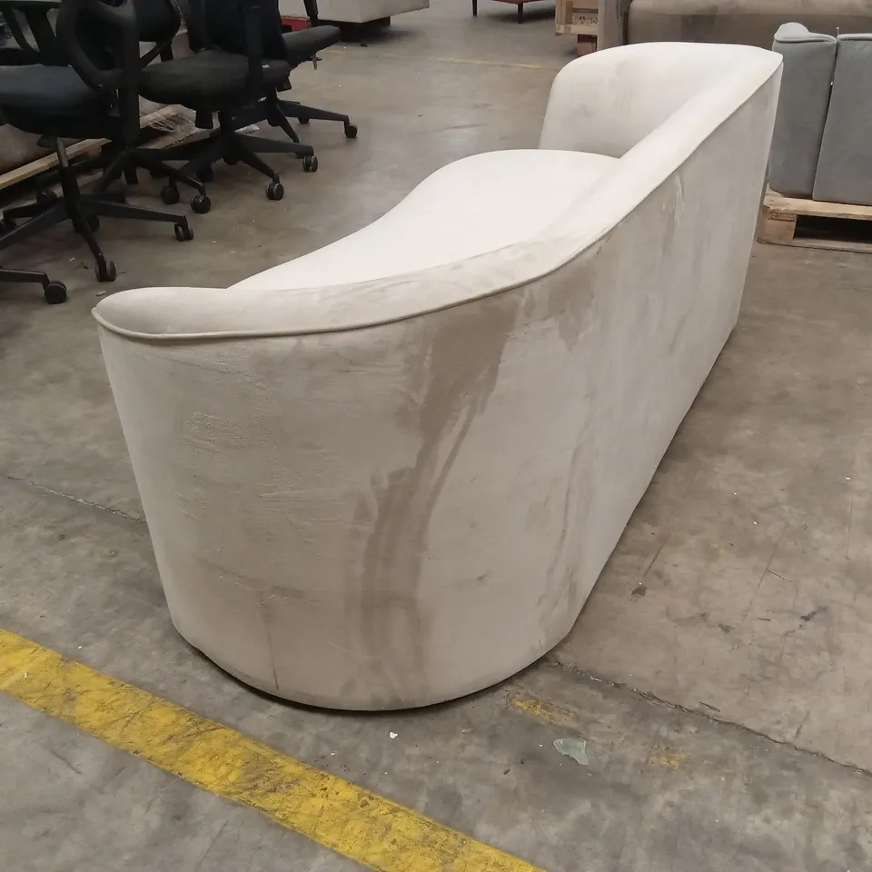 HAYWORTH 3 SEATER VELVET SOFA 