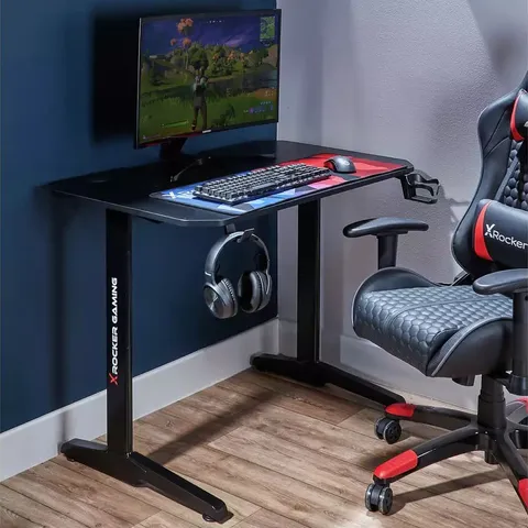 BOXED X ROCKER PANTHER GAMING DESK - BLACK (2 BOX)