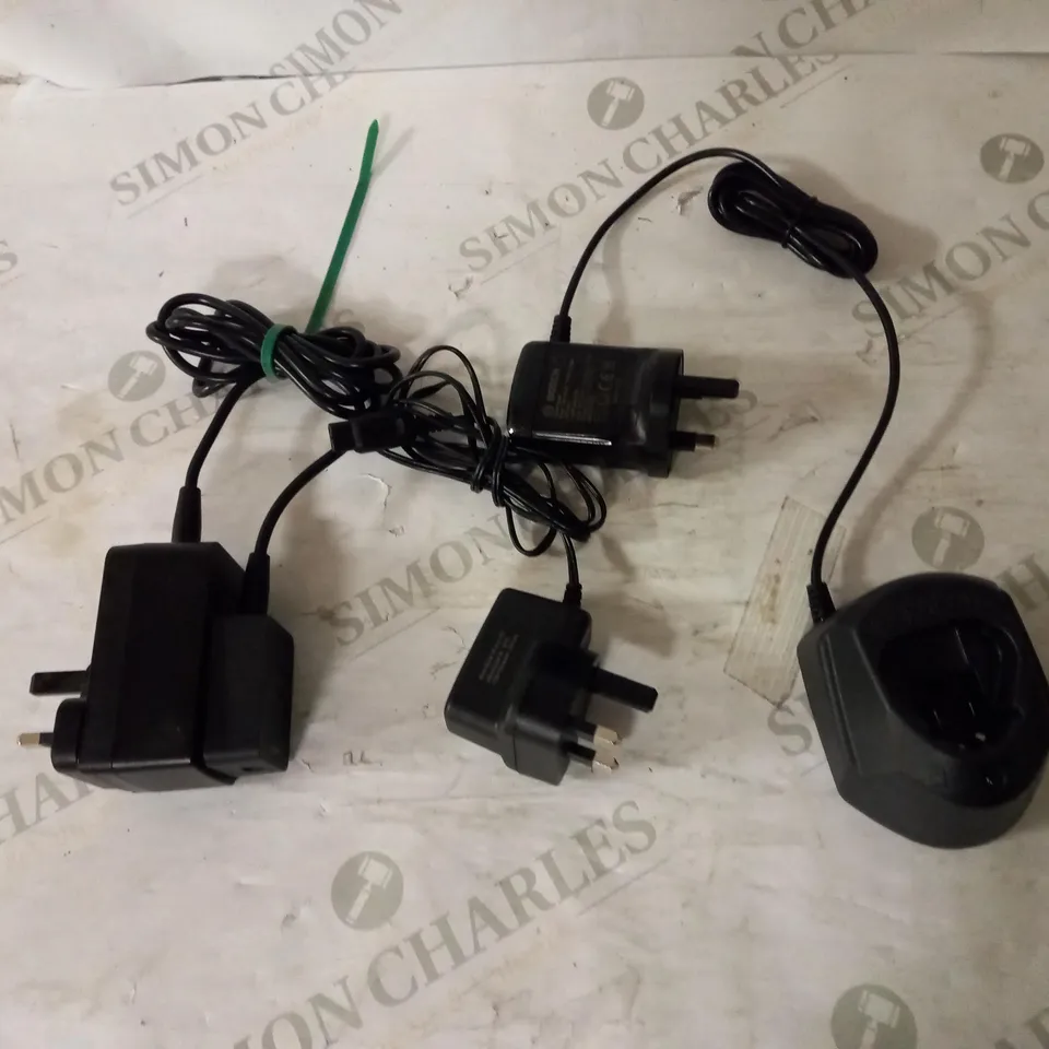 LOT OF 3 ASSORTED CHARGERS FOR BOSCH, KARCHER AND PHILIPS HUE
