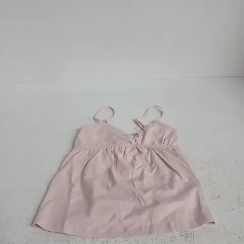 BERSHKA PINK SPAGHETTI STRAP TOP – XXS
