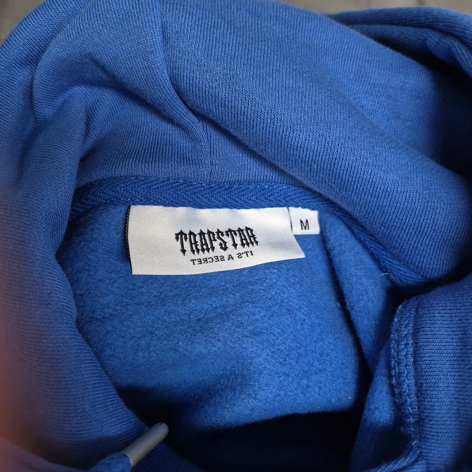 TRAPSTAR HOODIE – BLUE/GREY/WHITE, SIZE M