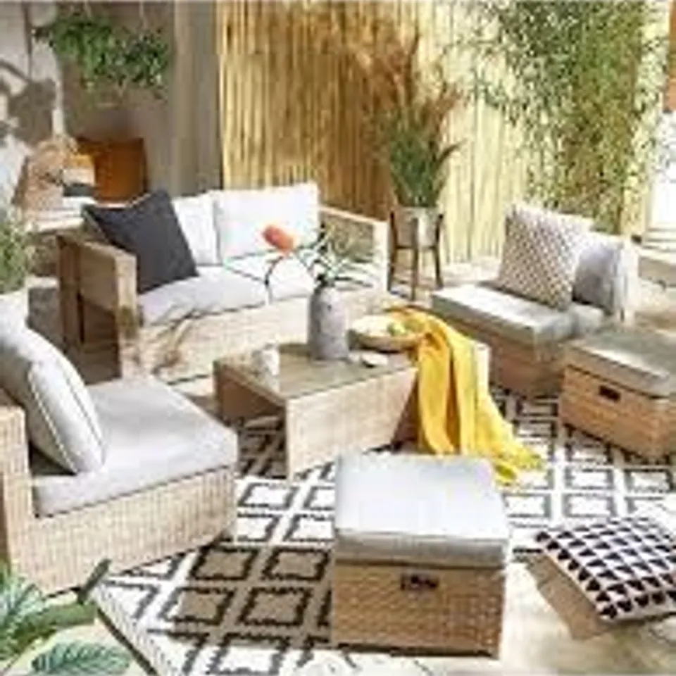 BOXED RHODES MULTI POSITION GARDEN FURNITURE STORAGE SET (1 BOX)