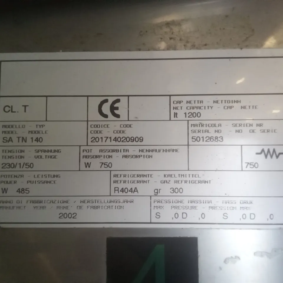 SA TN 140 DOUBLE DOOR FRIDGE 