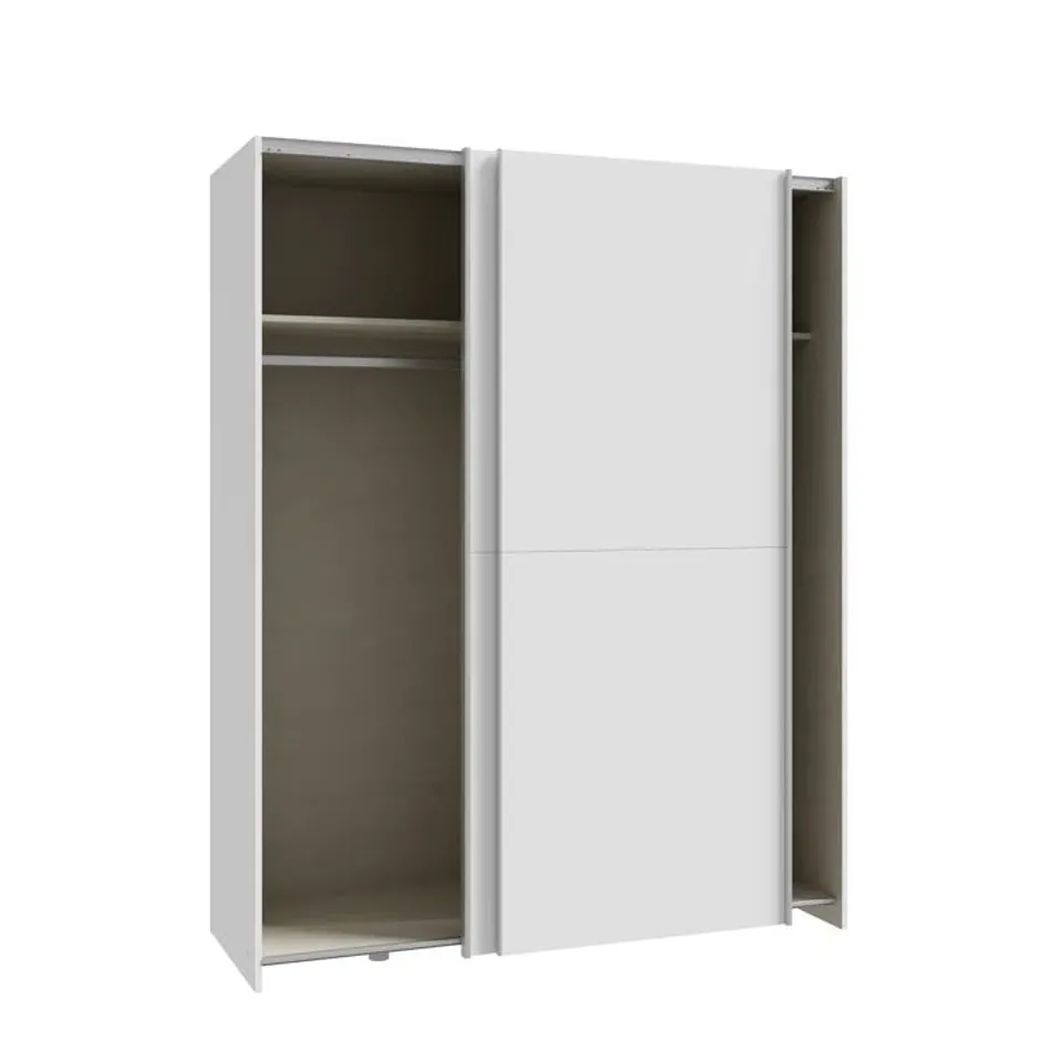 BOXED NAKARI 2 DOOR SLIDING WARDROBE (3 BOXES)