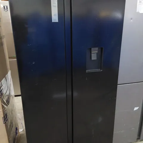 FRIDGEMASTER BLACK AMERICAN STYLE FRIDGE FREEZER WITH DRINK DISPENCER MS9152FFB