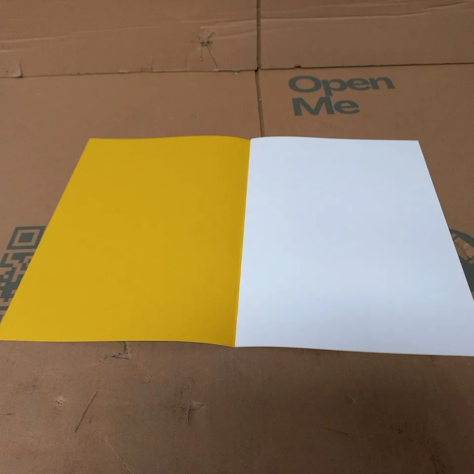 BOX OF 50X 24 PAGE YELLOW ART BOOK(BRAND NEW) (PLAIN PAGES)