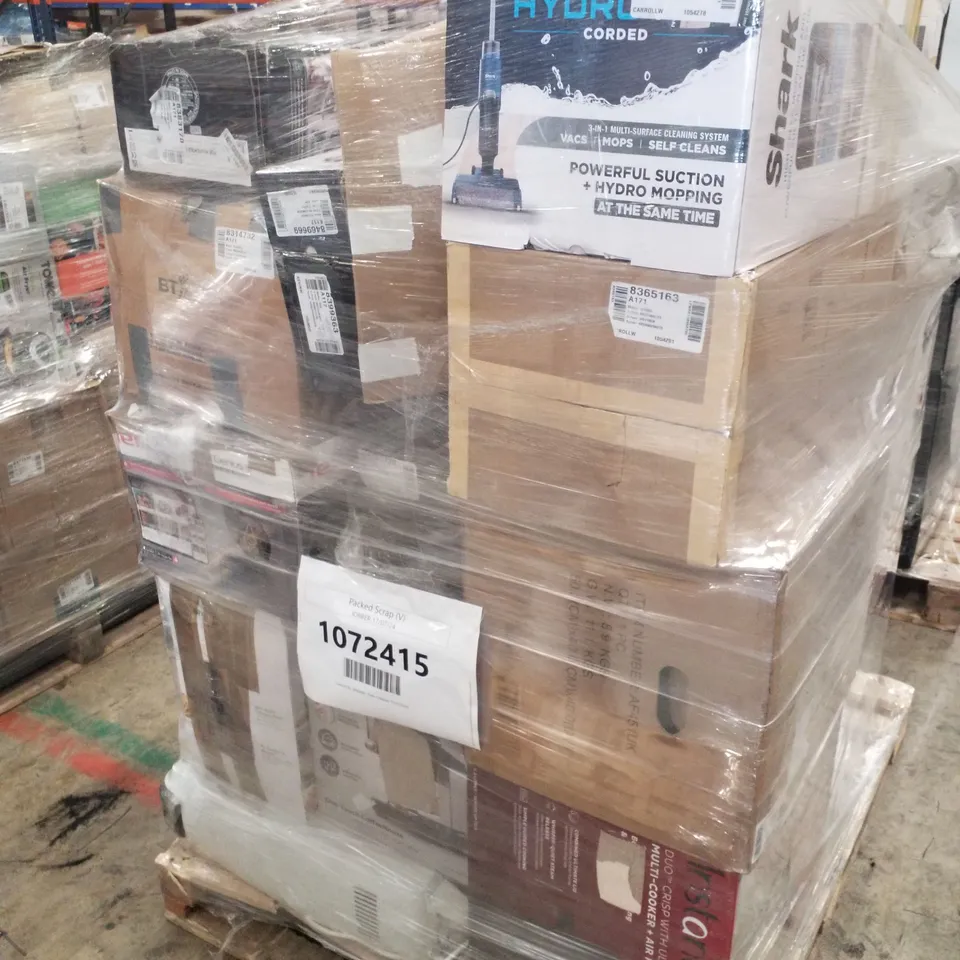 PALLET OF APPROXIMATELY 36 UNPROCESSED RAW RETURN HOUSEHOLD AND ELECTRICAL GOODS TO INCLUDE;