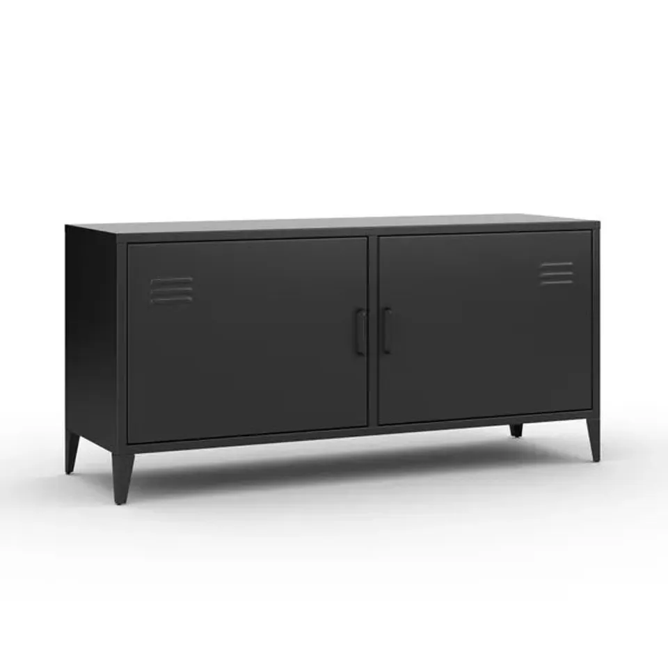 BOXED HELGA METAL LOW SIDEBOARD - TERRACOTTA (1 BOX)