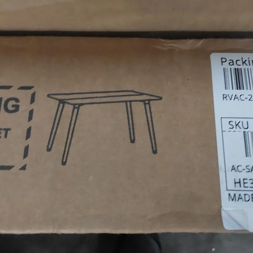 BOXED ANAKIN DINING TABLE - WHITE (1 BOX)