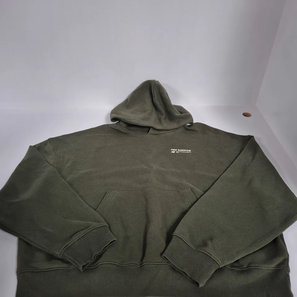 NEW BALANCE GREEN HOODIE SIZE S