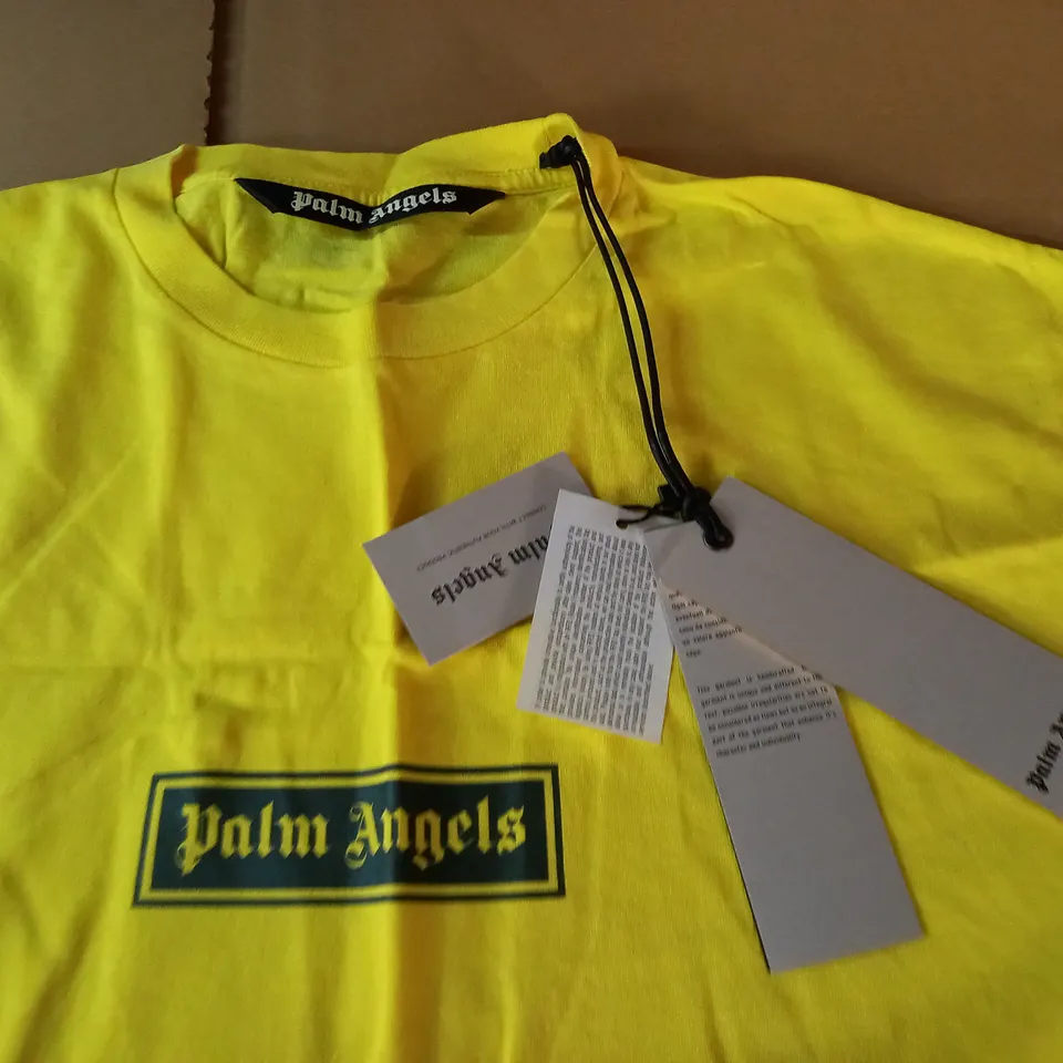PALM ANGELS YELLOW T-SHIRT - MED