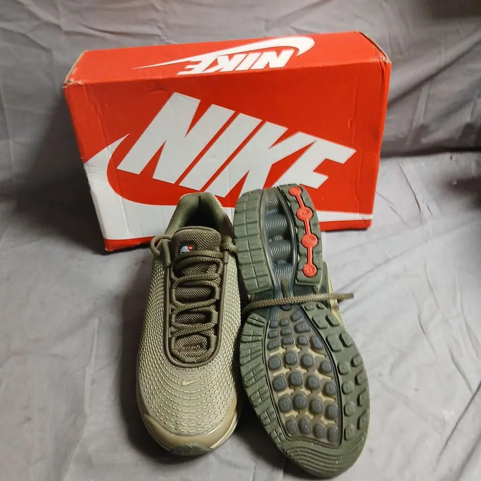 NIKE AIR MAX ATHLETIC SNEAKERS – OLIVE/KHAKI - SIZE UK6