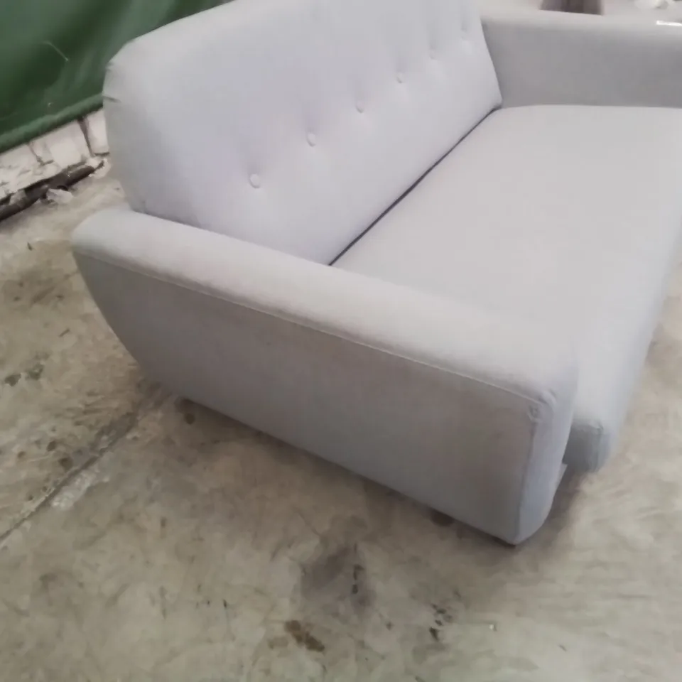 DESIGNER TWO SEATER SOFA GREY FABRIC 