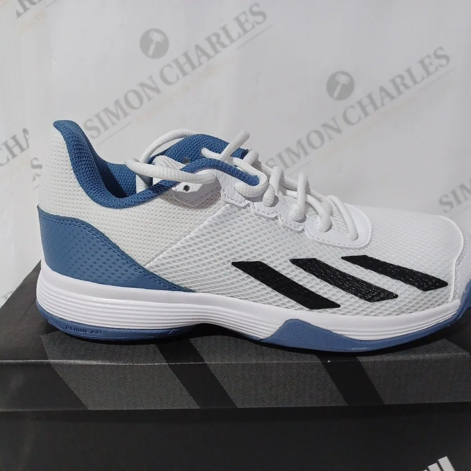 ADIDAS COURTFLASH K TRAINERS - UK 4 