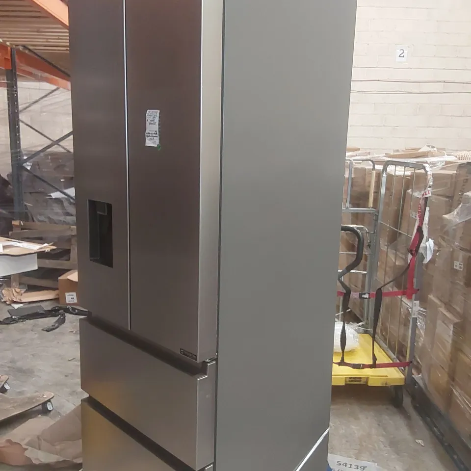 HISENSE PUREFLAT SLIM RF632N4WIE FRIDGE FREEZER - STAINLESS STEEL