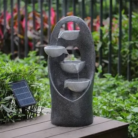 4-TIER CASCADING GARDEN WATER FEATURE WATER FOUNTAIN
