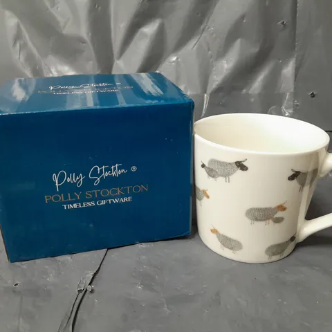 BOXED POLLY STOCKTON TIMELESS GIFTWARE CHIC SHEEP MUG