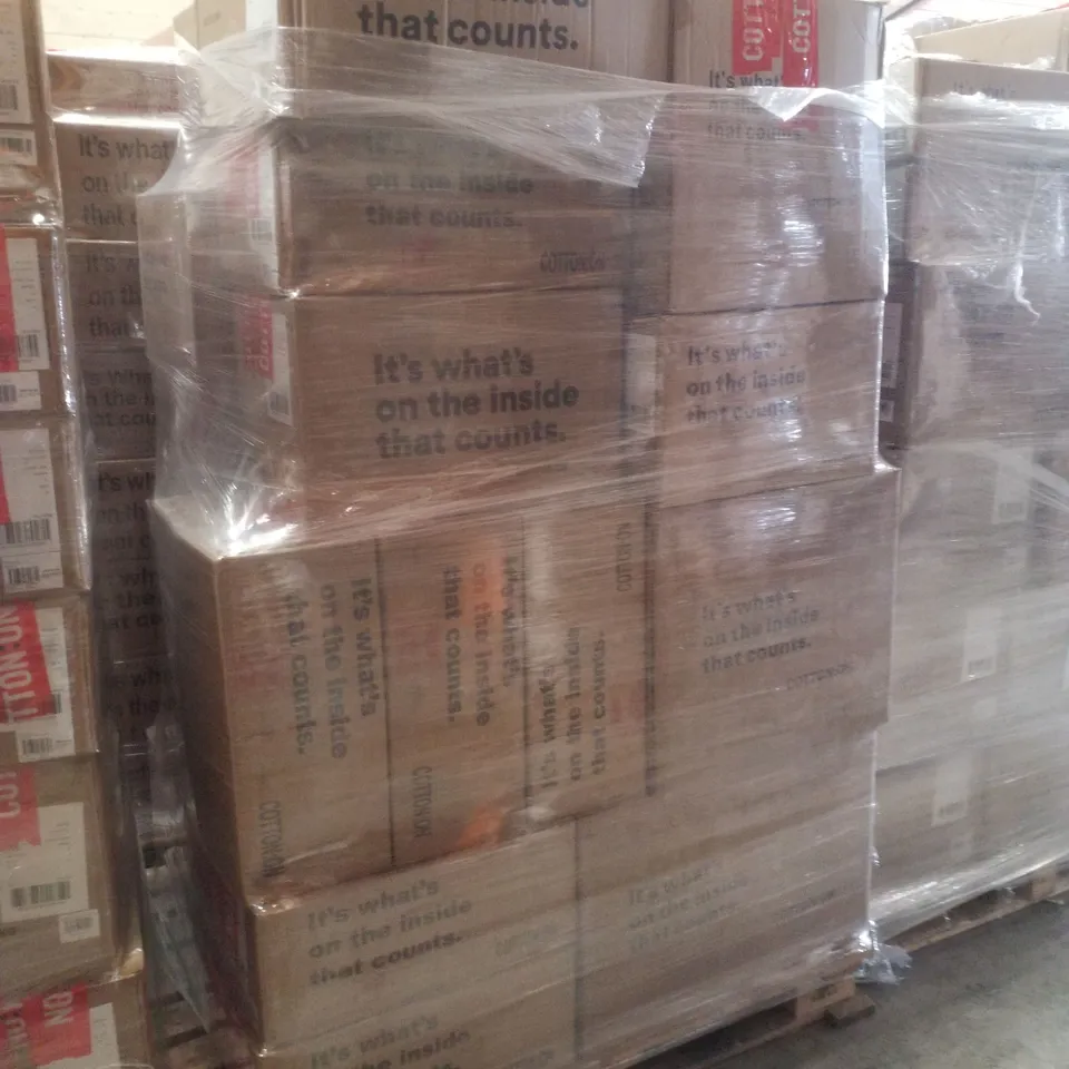 PALLET CONTAINING ASSORTED CLOTHING INCLUDING BIKINI SETS & GRAPHIC TEES
