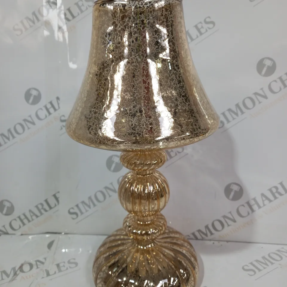 HOME REFLECTIONS PRE-LIT LED MERCURY GLASS LAMP GOLD
