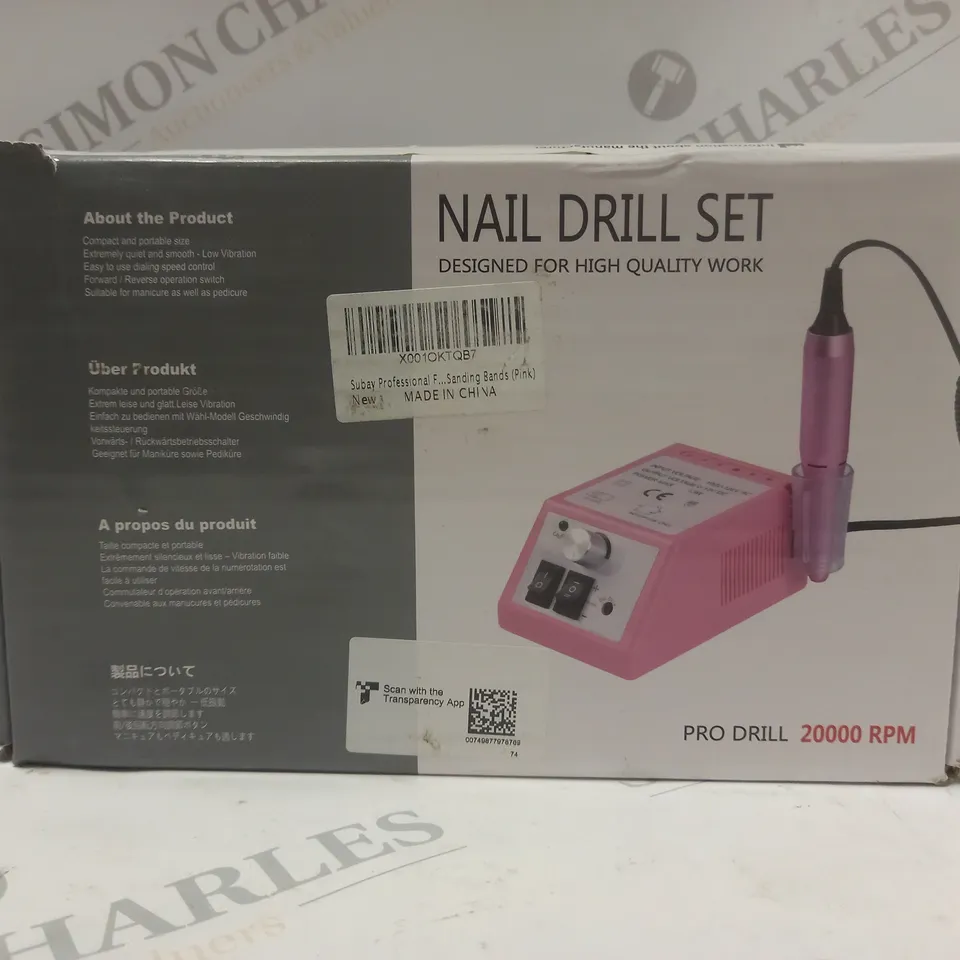 BOXED NAIL DRILL SET