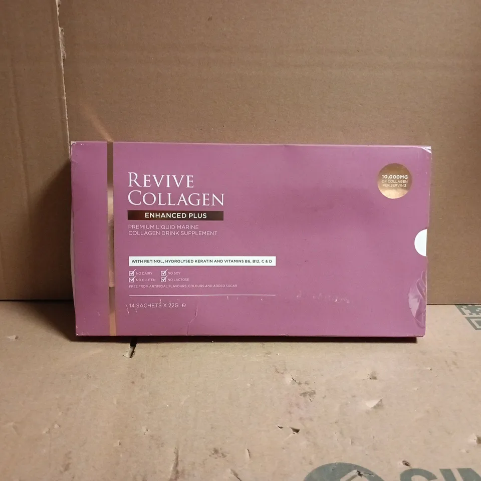 REVIVE COLLAGEN ENHANCED PLUS DRINK SUPPLEMENT 14 SACHETS