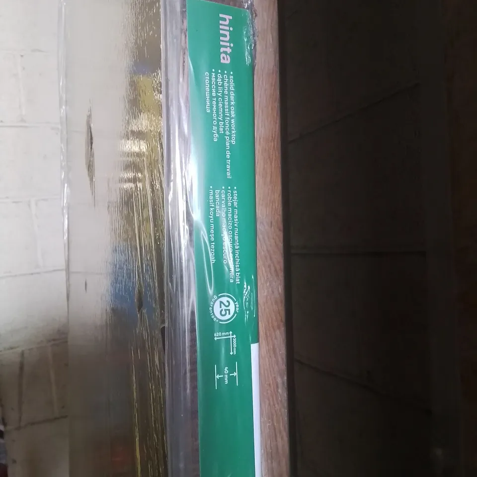 GOODHOME HINITA SOLID DARK OAK WORKTOP 3000 × 420 × 40mm