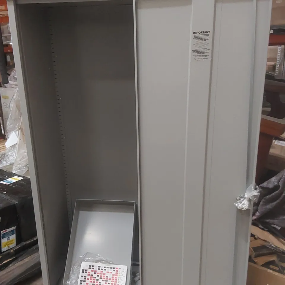 COSHH SLIM LOCKER - 610MM, GREY