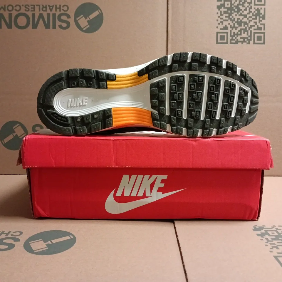 BOXED PAIR OF NIKE P-6000 TRAINERS IN WHITE/SAGE SIZE UK 9