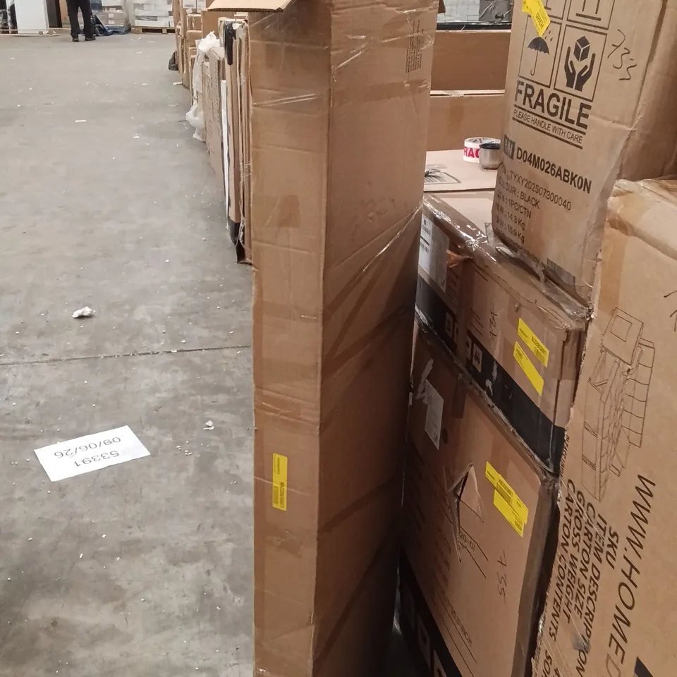 BOXED TV CABINET - WHITE MAT BODY/GREY GLOSS DOORS (1 BOX)