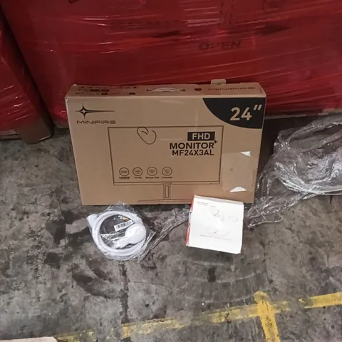 PALLET OF ASSORTED ITEMS INCLUDING - 24" MONITOR FULL HD, SHOWER HEAD, WIRELESS CHARGING STATION 