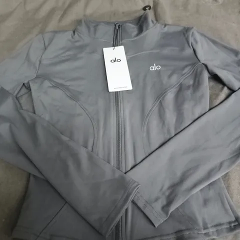 ALO YOGA JACKET – GREY ZIP-UP - SIZE UNSPECIFIED