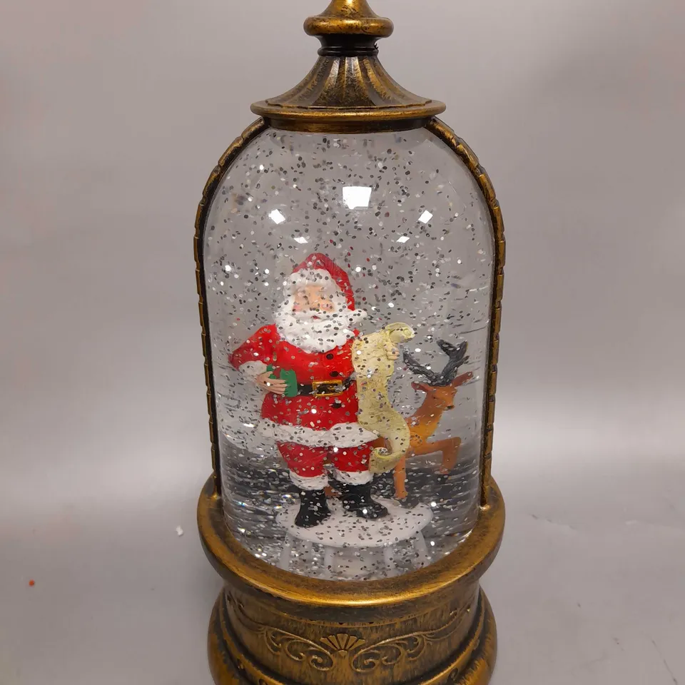 CHRISTMAS SNOW GLOBE LANTERN
