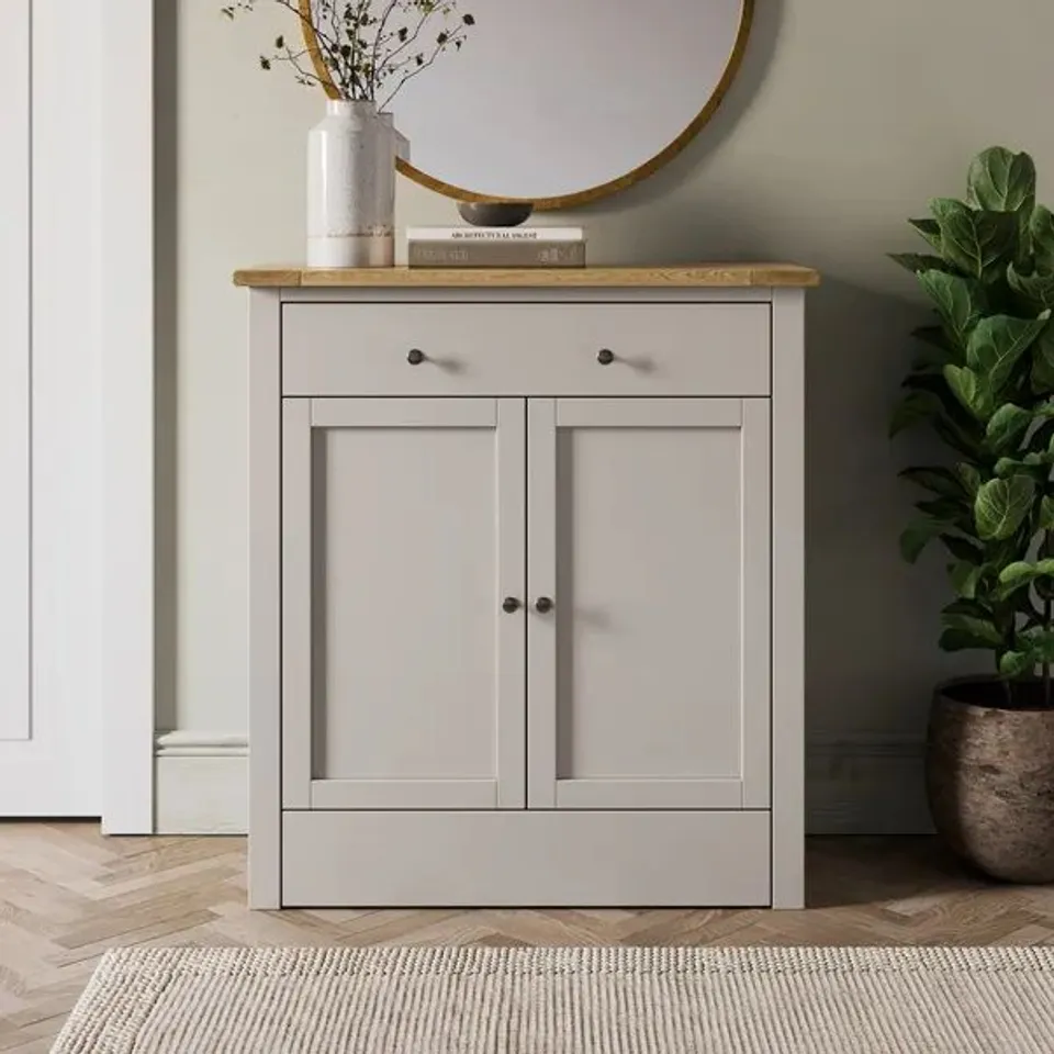 BOXED DUNHELM OLNEY HALLWAY SHOE STORAGE - STONE