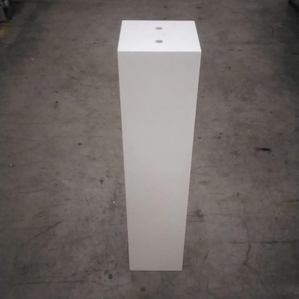 (LEGS ONLY) FURNITURE BOX IMPERIA 2 LEG WHITE DINING TABLE 