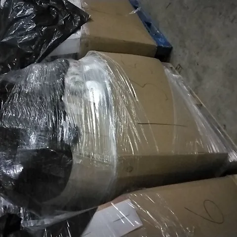 PALLET OF ASSORTED ITEMS INCLUDING MEMORY FOAM PILLOWS, DUNELM, CUSHION FOR BACK SUPPORT