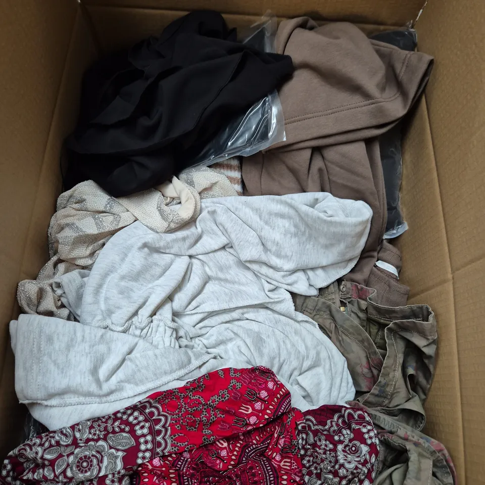 APPROXIMATELY 25 ASSORTED CLOTHING AND FASHION PRODUCTS IN VARIOUS STYLES AND SIZES - COLLECTION ONLY