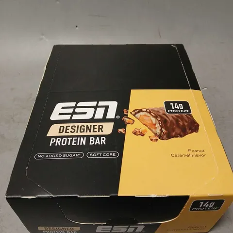 BOXED AND SEALED ESN DESIGNER PROTEIN BAR - PEANUT CARAMEL (12x4g)