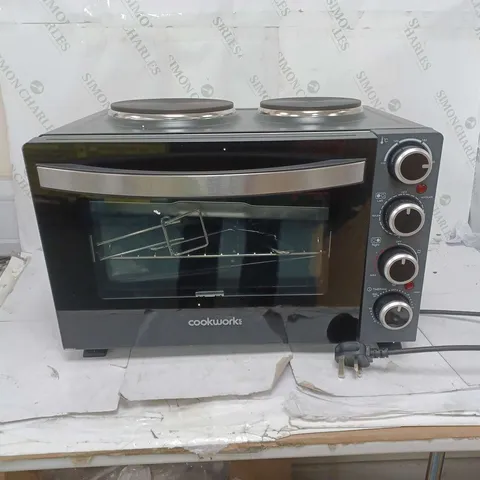 BOXED COOKWORKS 2500W MINI OVEN WITH HOB 