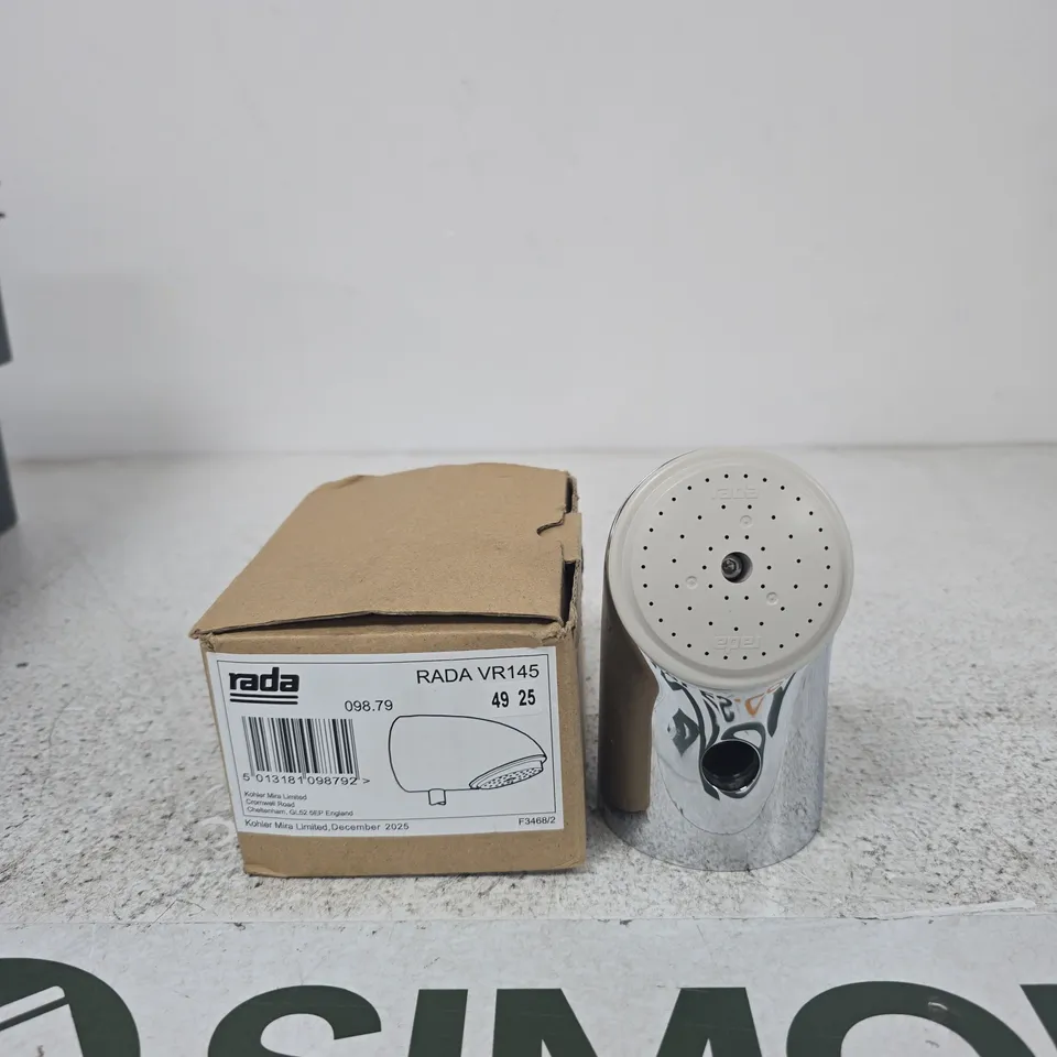 RADA VR145 SHOWER HEAD – CHROME FINISH (BOXED)